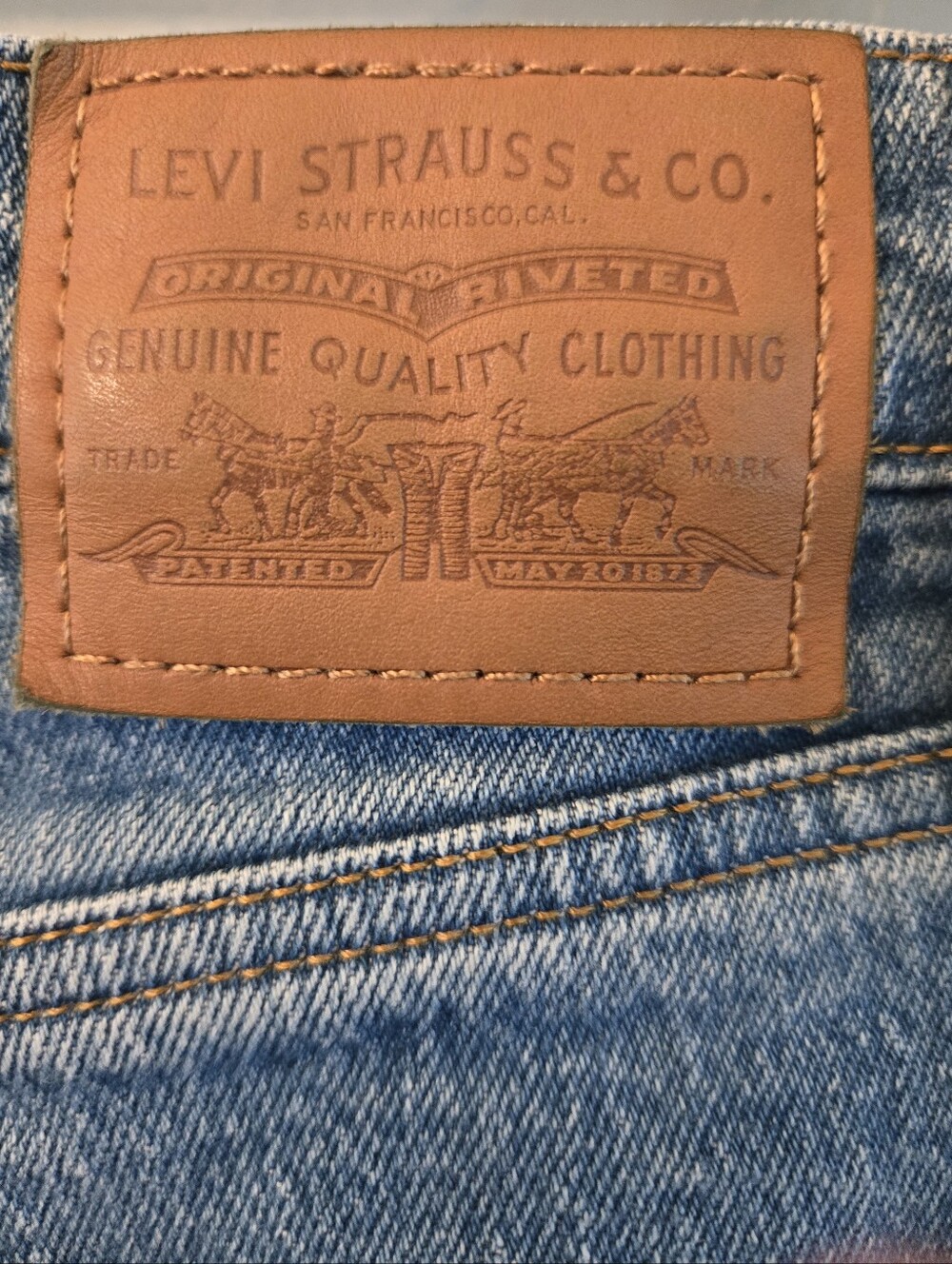 Levis Jeans Straight Leg Ribcage Ankle Length 🎃 RETAIL $110- - Picture 7 of 11